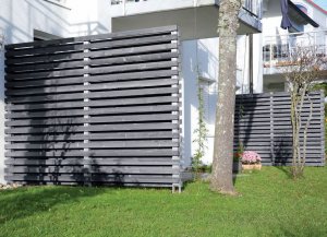 Trennwand HORIZONTAL - Nordische Fichte grau