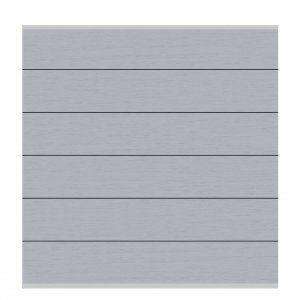 WPC XL - Grau - Zaunfeld-Set 178x184 cm