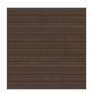 WPC PLATINUM - Teak-Braun - Zaunfeld-Set 178x184 cm