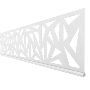 SYSTEM DEKORPROFIL-Set TRIGON - Weiß Metall - verschiedene Höhen