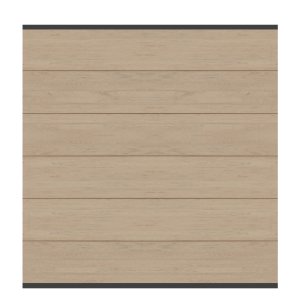 WPC XL - Sand - Zaunfeld-Set 178x184 cm