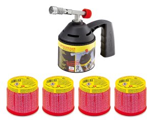 RoFlame Economy Set - mit 4x C200 Supergas Kartuschen