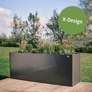 Belvedere Pflanzbeet MAXI - 77 cm Höhe - mit X-Design Oberfläche