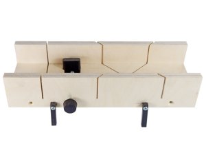 Gehrungsschneidlade mit Klemmvorrichtung