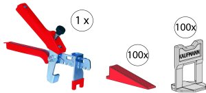 Fliesen Nivelliersystem Starter-Set - für Fliesenschneidmaschine