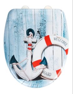 WC-Sitz WELCOME BOARD Duroplast, mit Absenkautomatik