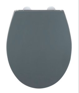 WC-Sitz OSTUNI GRAU Thermoplast, mit Absenkautomatik