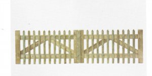 Senkrechtzaun-Doppeltore, Kiefer/Fichte