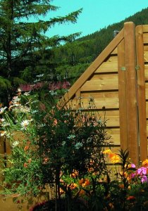 DICHTZAUN AostaNova® - Kanadische Gebirgsdouglasie - Abschlussstück schräg