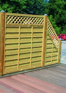 DICHTZAUN AostaNova® - Kiefer - Gitteraufsatz