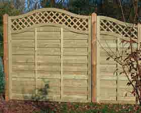 DICHTZAUN AostaNova® - Kiefer - Gitteraufsatz rund